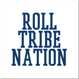 Roll Tribe Nation - Blue Posters and Art